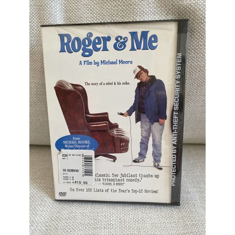 Roger & Me DVD Movie, 1989 Michael Moore A Rebel & his mike New